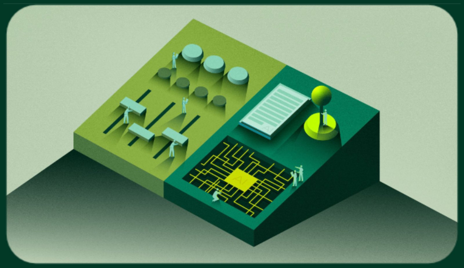 Illustration: a governance control room with dials, switches and a risk register